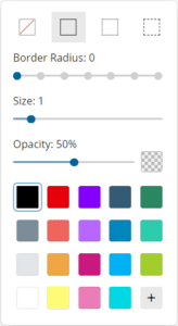 Border style options