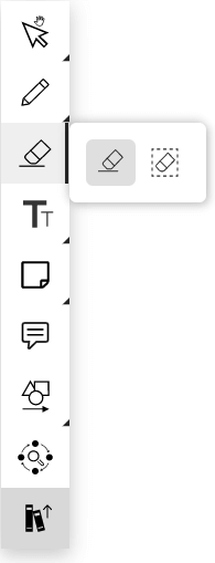 Eraser toolbar