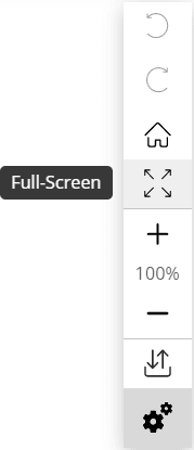 Full screen toolbar