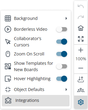 Setting collaborators cursor