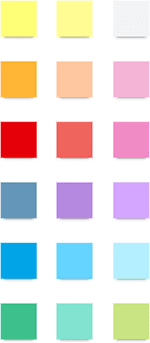 Sticky note colors icon
