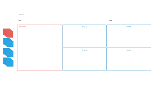 Affinity diagram template