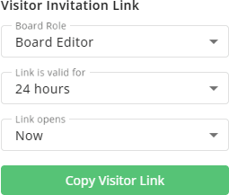Visitor invitation link