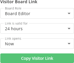 Visitor link creation