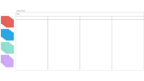 blank 4 column chart