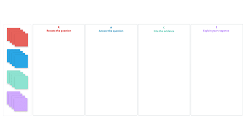 R.A.C.E constructed response writing template