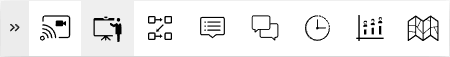 Presentation mode toolbar icon
