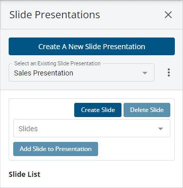 Created slide presentation