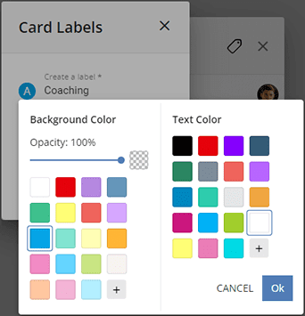 Card Label Create