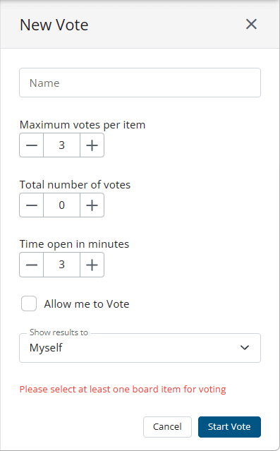 Create a vote